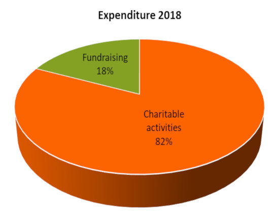Graph of expenditure 2018